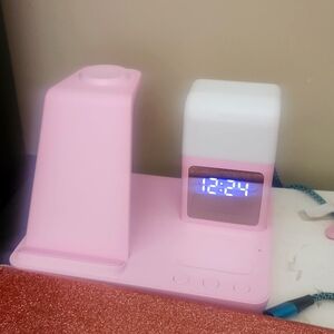 Pink Wireless Charging Station